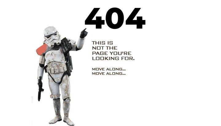 Error 404 Page Not Found